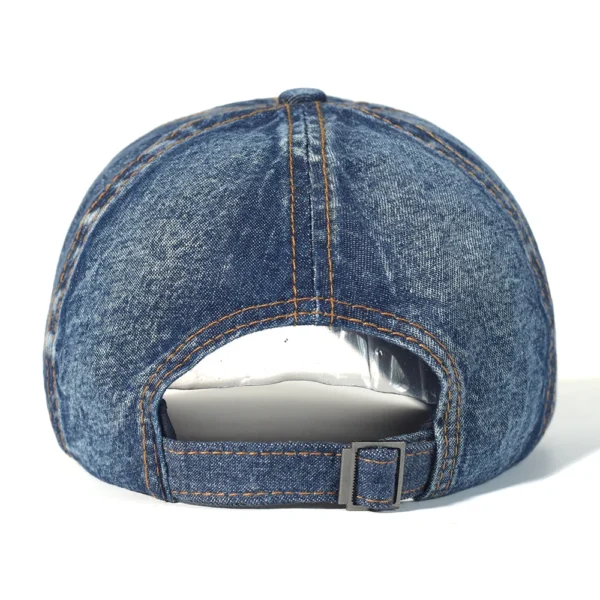Vintage Washed Cotton Baseball Cap Men Women Denim Dad Hat Adjustable Trucker Style Low Profile