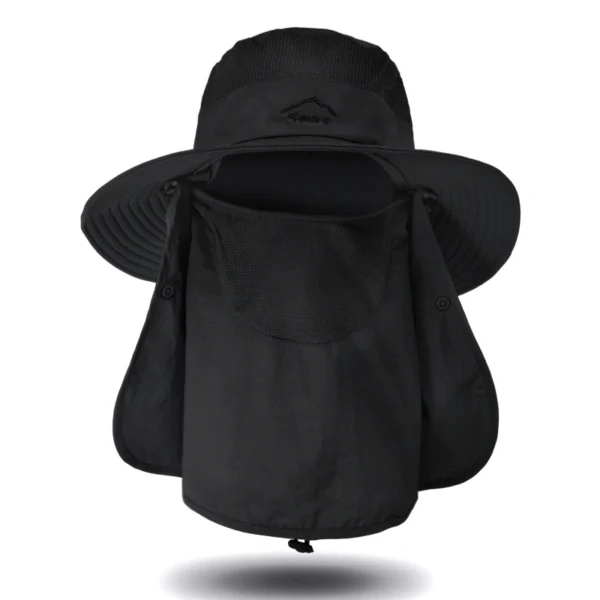 Fisherman's hat, male sun hat, summer outdoor quick drying sun hat, fishing breathable sun hat, female face mask hat