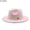 New Fedora Hat For Women Winter Elegant Fashion Formal Wedding Decorate Church Cap Panama Party Jazz Hat chapeau femme