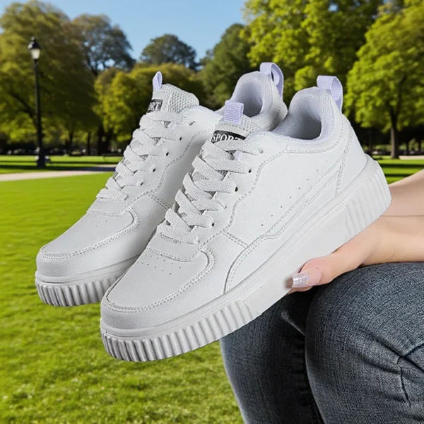 Fashion Women Casual Shoes Breathable Walking Flat Shoes Sneakers White Female Footwear Sports Running Outdoor Walking For Men