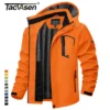 TACVASEN Spring Autumn Lightweight Jackets Mens Mesh Lined Waterproof Rain Jacket Outdoor Fishing Hiking Jacket Male Windbreaker