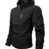 Men's Oversize Waterproof Raincoat Lightweight Hooded Windproof Climbing Jacket Outdoor Sports Hiking Jacket for Men