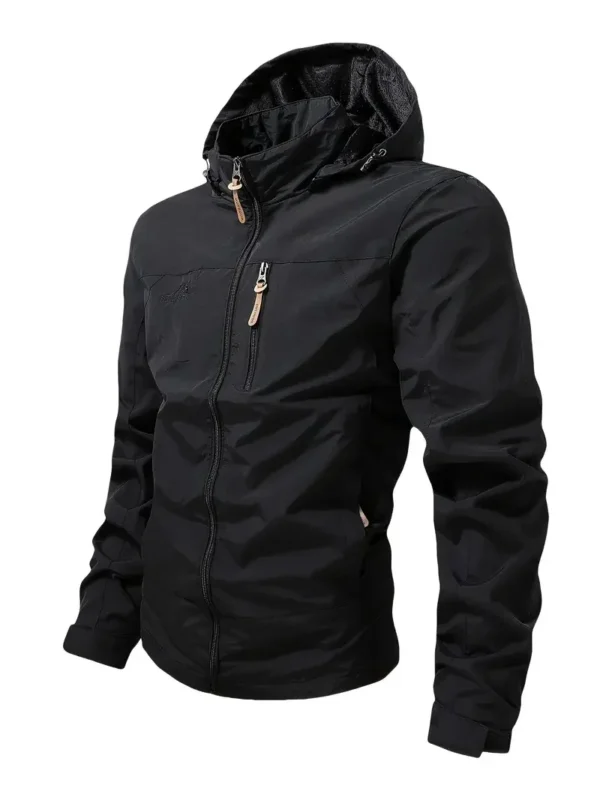 Men's Oversize Waterproof Raincoat Lightweight Hooded Windproof Climbing Jacket Outdoor Sports Hiking Jacket for Men