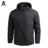 Spring Men Waterproof Jacket Plus Size Windbreaker Rain Coat Breathable Fishing Camping Gorpcore Hooded Jackets Male Clothing