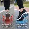 Women Air Cushion Shock Absorption Running Shoes Breathable Anti-slip Lightweight Outdoor Gym Fitness Casual Daily Wear Sneakers