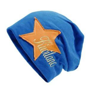 Cotton knitted cold hat female internet celebrity versatile college style pile hat autumn and winter star Baotou hat