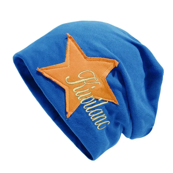 Cotton knitted cold hat female internet celebrity versatile college style pile hat autumn and winter star Baotou hat