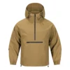 Men's hooded jacket spring and autumn hoodie American street fashion pullover outdoor sports style half neck windbreaker