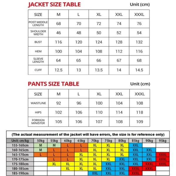 Waterproof Motorcycle Jacket Motorcross Jacket Pants Moto Jacket Windproof Riding Racing Motorbike Clothes With Protective Gear