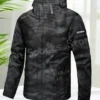 Men’s Outdoor Hiking Jacket Waterproof Windbreaker Hooded Coat Lightweight Sportswear for Camping Trekking Climbing Travel