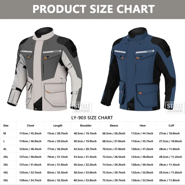 Motorcycle Jacket Off-Road Race Cycling Jerseys Winter Warm Coat Motorcycle Outdoor Travel Sports Jacket Cycling Equipment