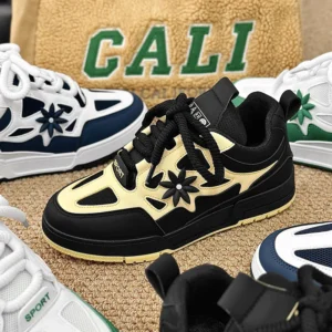 Fashion Mens Shoes Trend Street Skateboard Shoes Man Luxury Brand Training Sneakers Mesh Breathable Casual Shoes Tenis Masculino