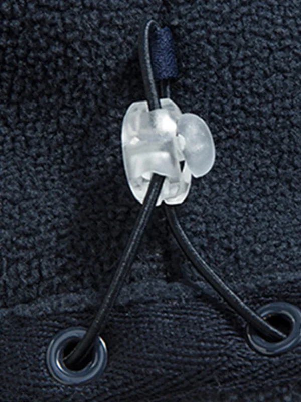 Navy Blue Fleece Zip - Up Jacket with Norwegian Flag and "Outdoor Norway" Embroidery