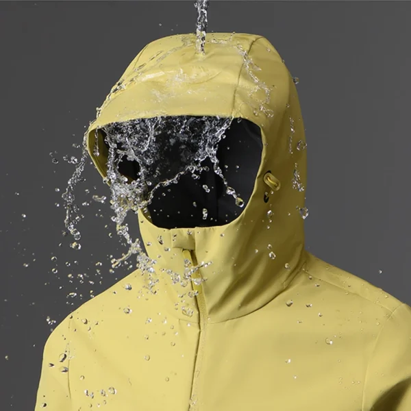 JNLN Men's Women's Waterproof Windbreaker Hiking Trekking Jackets Unisex Outdoor Sporty Rain Coat Windproof Climbing Clothes