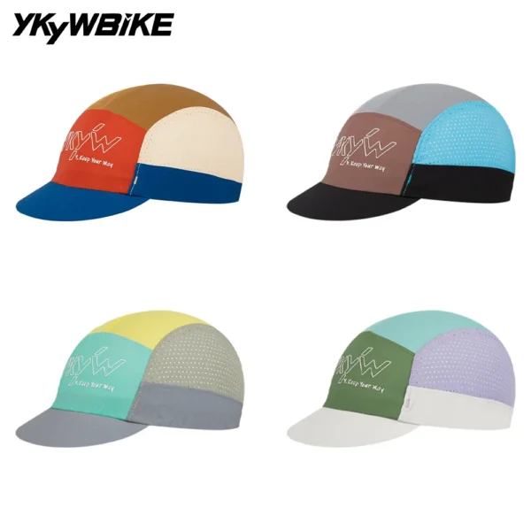 YKYWBIKE Cycling Caps Unisex Bicycle Cap MTB Running Caps Ventilated Outdoors Sports Caps Road Bike Hat Breathable Caps