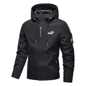 Men's spring-autumn trend hooded jacket, new outdoor lightweight riding jacket with hood, casual style hiking windproof jacket