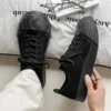 Unisex Big Head Board-shoe White Platform Canvas Shoes High Street Fashion Commuting Luxury Brand Couple Casual Sneakers