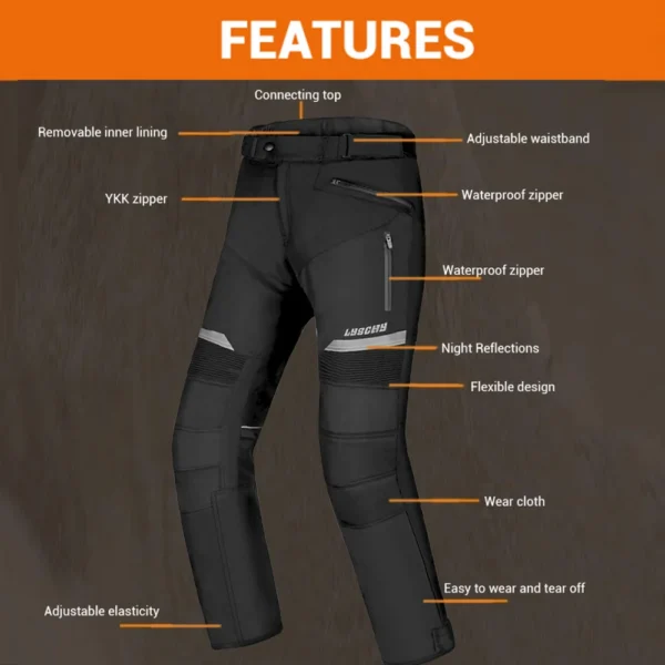 Motorcycle Jacket Motocross Jacket Pants Suit Waterproof Moto Jacket Racing Motorbike Jacket Riding Protection Men Women