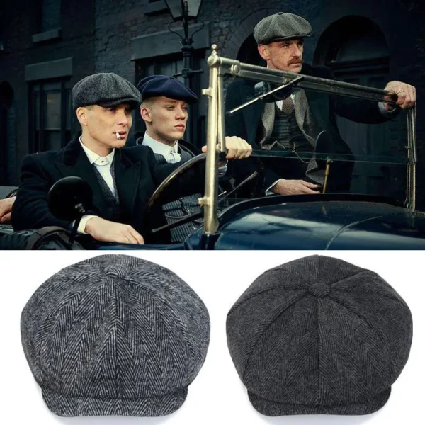 Classic Blinders Caps For Men Peaky Hat Newspaper Hat Shelby Same Style Beret Men's Sunshade Hat Suit Accessories Men's Gifts