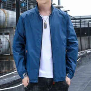 Thin jacket sun protection clothing for men in summer, ultra-thin breathable ice silk, UV resistant outdoor sun protection cloth