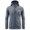 Summer Men Hiking Fishing Cycling Hooded Gym Sport Windbreaker Ultra Light Coat Men Outdoor Quick Dry Sun-Protective Thin Jacket