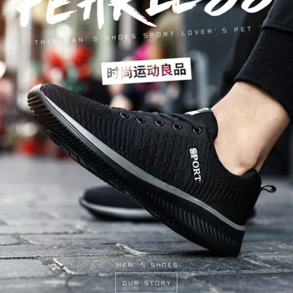 New Spring Flying Woven Shoes Shoes Korean Casual Sneakers Light Running Shoes Fashionable Men's And Women's Single Shoes Trendy