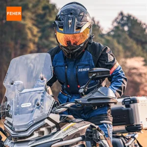 FEHER All Season Motorcycle Rally Suit Man Waterproof Riding Jacket Set 3 Layers Built-in CE Protection for Long-distance Travel
