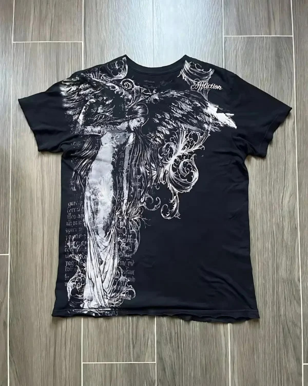 The 2025 summer new men's T-shirt features outdoor street fashion casual comfort breathability and 3D skull pattern printing