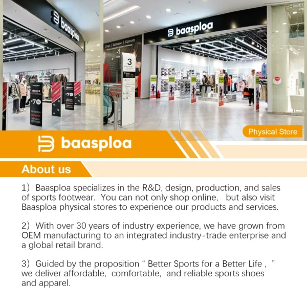 Baasploa Women Sports Shoes Outdoor Lightweight Breathable Jogging Sneakers Female Casual Mesh Anti-slip Lace Up Running Shoes