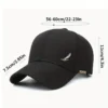 Men's breathable baseball cap, spring and summer fashionable baseball cap, wheat ear copper label outdoor casual baseball cap