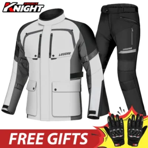 Motorcycle Jacket Motocross Jacket Pants Suit Waterproof Moto Jacket Racing Motorbike Jacket Riding Protection Men Women