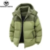 Autumn Winter Men Outdoor Removable Hooded Windbreak Jacket Coats Men Warm Outwear Casual Fashion Solid Parkas Jacket Male Tops