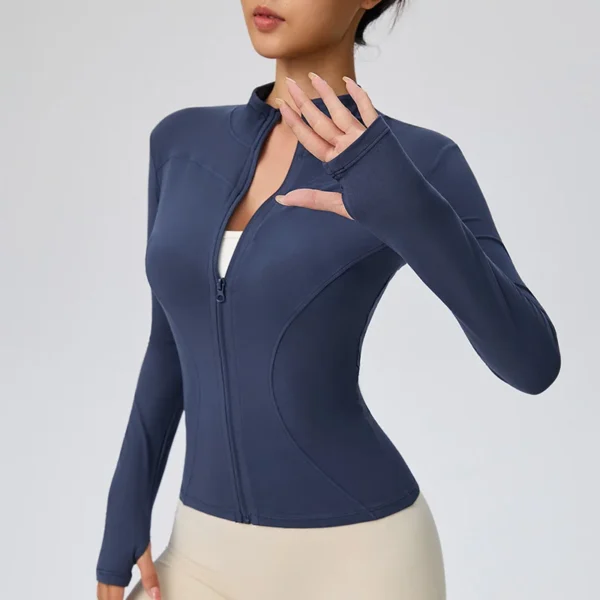 2025 Fall Pilates Quick-Dry Athletic Jacket for Women - Ideal for Gym Workouts & Outdoor Running