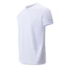 2/4/6Piece Four Seasons Men's Solid Color Round Neck Short Sleeve Top With Printed Cuffs Youth Sports And Leisure T-shirt trendy