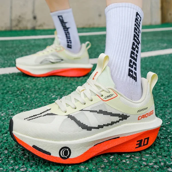 Running Shoes Carbon Board Speciality Marathon Men Sports Breathable Lightweight Women's Comfortable Athletic Nonskid Sneakers