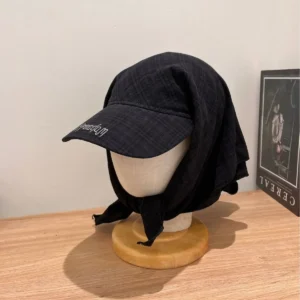 Outdoor Camping Style Sun Protection Hat Jennie Scarf Hat Small Sweet Sunscreen Tie Hat Wide Brim Hat Mesh Cap Lace Cap