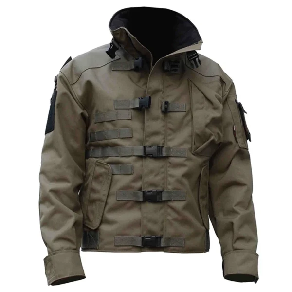High Quality Military Tactical Jacket Men Waterproof Wear-resistant Multi-pocket Bomber Jackets Outdoor Hiking Windproof Coat