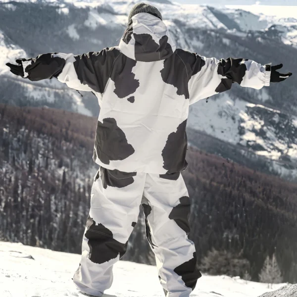 GSOU SNOW Winter Ski Jacket Men Waterproof Insulated Snow Tops Super Loose Snowboard Clothes Breathable Windproof Skiing Hoodies