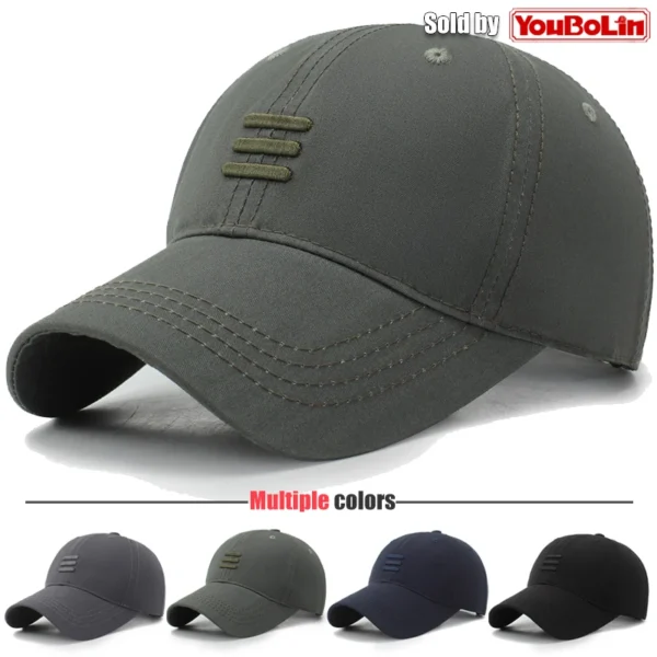 Hat baseball cap European and American fashion spring and autumn sun hat simple black summer leisure duckbill cap sports cap