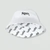 Embroidered printed fisherman hat for men and women, suitable for outdoor leisure activities, sun protection hat for all seasons