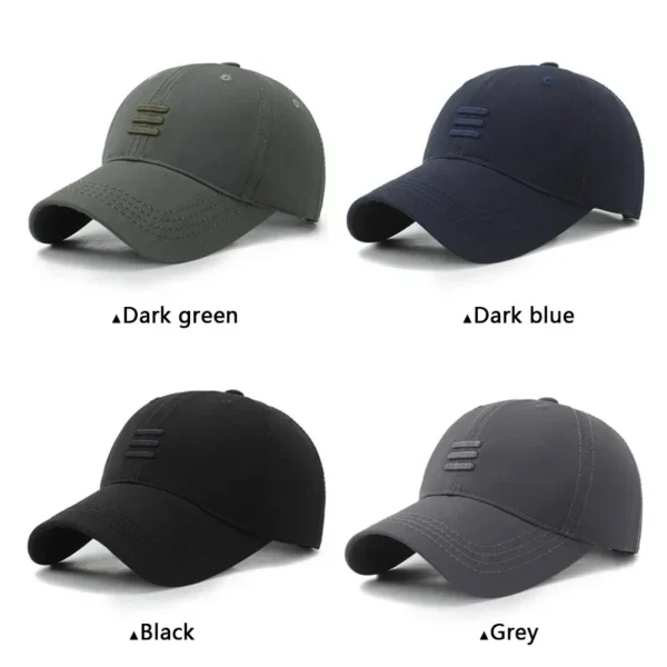 Hat baseball cap European and American fashion spring and autumn sun hat simple black summer leisure duckbill cap sports cap
