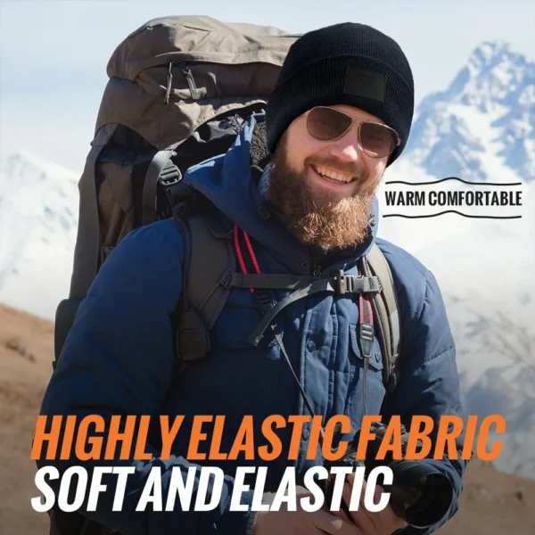 WRELS Unisex 100% Merino Wool Beanie Winter Warm Thermal Lightweight Breathable For Outdoor Daily Wear Soft Sports Fleece Hat