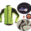 ARSUXEO Men's Winter Cycling Jacket Thermal Fleece Softshell Windbreaker Waterproof Breathable Reflective Bicycle Clothing