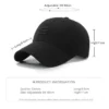 Hat baseball cap European and American fashion spring and autumn sun hat simple black summer leisure duckbill cap sports cap