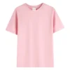 1pcs 230g Pure Cotton T-Shirt Summer Short Sleeve Tees Comfort Fashion Solid Couple's Tops Boys Girls Casual Round Neck T Shirts