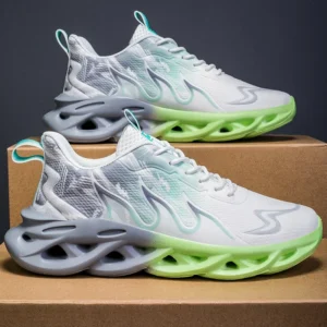 Running Shoes men Mesh Breathable Flat Cushioning Soft Comfortable Sneakers Outdoor Gym Trendy Casual Jogging Shoes for Men