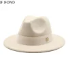 New Fedora Hat For Women Winter Elegant Fashion Formal Wedding Decorate Church Cap Panama Party Jazz Hat chapeau femme
