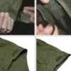 M65 Field Jacket, Men's Military Jacket, Retro Multi Pocket Collar Zipper Jacket, 100% Cotton