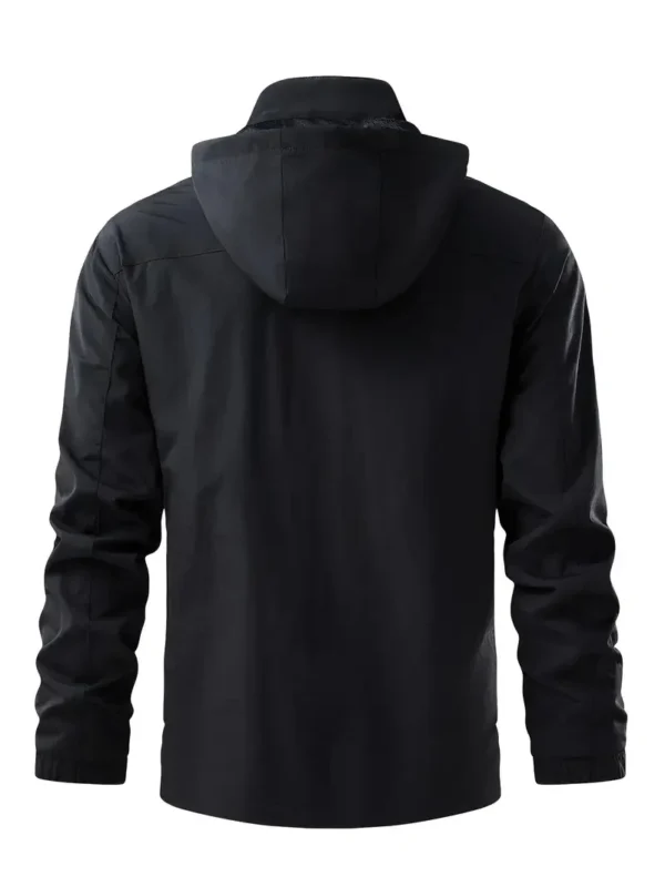 Men's Oversize Waterproof Raincoat Lightweight Hooded Windproof Climbing Jacket Outdoor Sports Hiking Jacket for Men